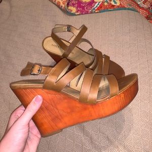 Lucky Brand Tan Wedges
